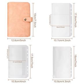 A6 Budget Binder, Notebook, with Binder Pockets, Expenses Budget Sheet, Label Stickers, Money Saving Organizer Budget
