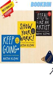 Austin Kleon Three Book Set (Steal Like An Arfist/Show Your Work/Keep Going)