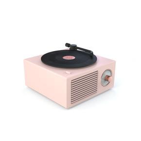 Retro Bluetooth Speaker Desktop Creative Wireless Multi-function Mini Vinyl Records Shape Speaker