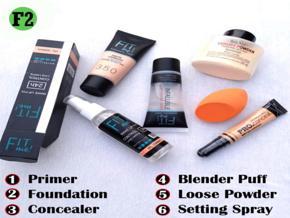 Makeup Combo six pcs pack full item solution one pack