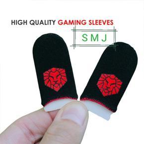 2Pcs Game King Mobile Finger Sleeve - Sweatproof Gloves for Mobile Gaming - Black