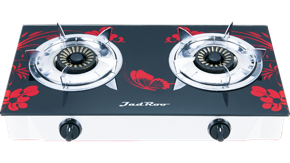 JadRoo Imported Tempered Glass Auto 2 Burner Gas Stove