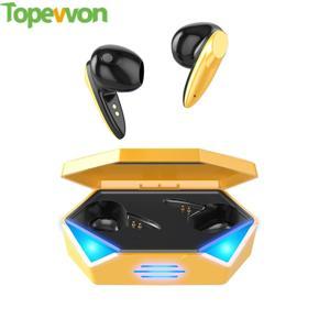 Topewon TWS Gaming Earphone Bluetooth 5.2 HIFI Sports Earbuds Wireless Touch Headphones With HD Mic