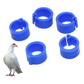 100Pcs Plastic Birds Poultry Duck Pigeons Dove Parrot Leg Foot Bands Clip Rings