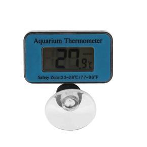 Cimiva Thermometer Mini Digital LCD LED Display Aquarium Fish Tank Thermometer-blue