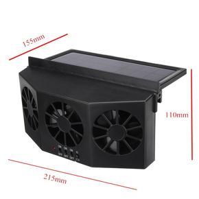 Third Generation 12V 3 Power Switch 3 Cooler Car Fan Solar Energy Cooling Vent Exhaust Black -
