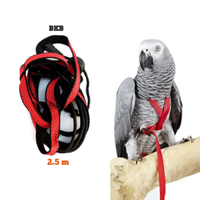 Adjustable Parrot Bird Aviator Harness Leash Anti-Bite Flying Training Rope Pet Outdoor Traction Fit, X-Large alex amazon gray parrot gala cockatoo all large parrot Birds