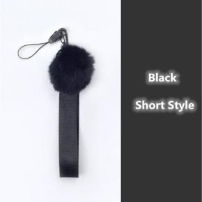 Mobile Phone Strap Wool Ball Neck Lanyard Anti-lost Broadband Wrist Lanyard Rope for Keys ID Card Holder Phone Camera Keys