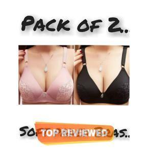 pack of 2 Soft Padded Bras For Women Bras Ladies Underwear Under Garments for Women Padded Bras 002