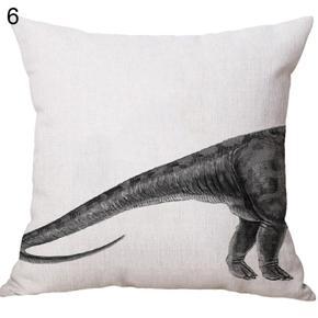 Split Pattern Shark Elephant Whale Dinosaur Pillow Case Cushion Cover Cafe Decor