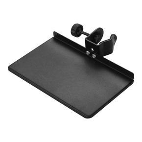 Universal Microphone Stand Clamp-On Tray Metal Material with Mounting Clamp