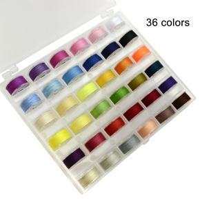 25/36Pcs Universal Assorted Color Bobbin Sewing Threads Household Machine Supply