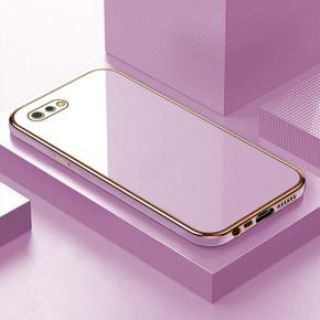 Hontinga for Realme C2 Back Cover Luxury 6D Plating Frame Shiny Bling Case Soft Silicone Square Phone Cases