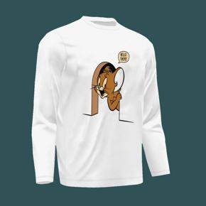 Hello jery White long Sleeve T-Shirt