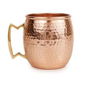 Pure Copper Mug, Moscow Mule Hammered Copper Mug/Copper Drinking Mug With Copper Handle