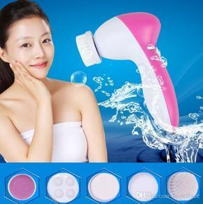 5 in 1 Electric Spin Brush Facial Cleanser Face Lifting Massager