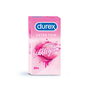 Durex Extra Thin Bubblegum Condoms - 10pcs
