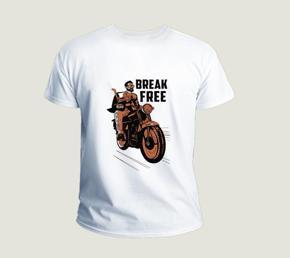 Break Free Motor Byke Short Sleeves T-Shirt For Men