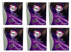 Super_Sex Super Dottted Condom (3s X 6); Total 18 pcs