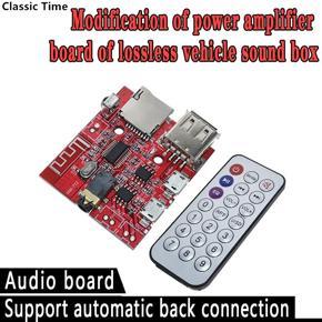3W Car Bluetooth 4.1 MP3 WAV Decoding Board Speaker Amplifier Audio Receiver Module Support USB/TF/U-DISK/IR Remote Control