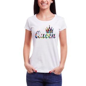 Queen Color Half Sleeve T-shirt For women