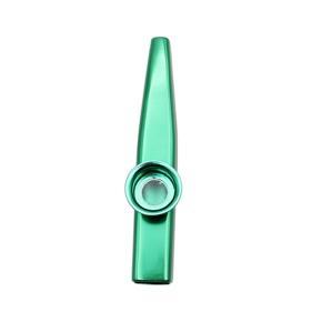 Kazoo Aluminum alloy Metal with 5 pcs Gifts Flute Diaphragm for Children Music-lovers-green