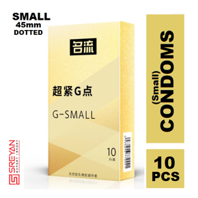 G Small Super Dotted Golden Condoms - 10pcs Pack