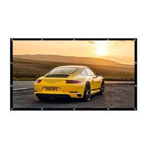 The New Projector Screen,16:9 HD Foldable Anti-Crease Portable Projection Movies Screen for Home Theater Outdoor [10000 In Stock]