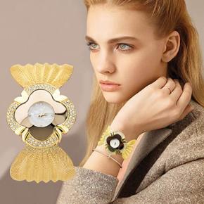 Elegant butterfly gold watch women fashion