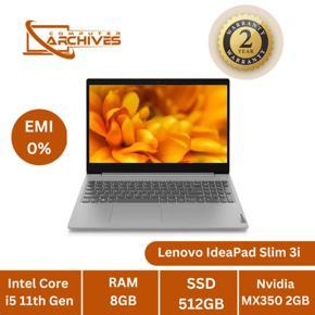 Lenovo IdeaPad Slim 3i 15ITL Intel Core i5 1135G7 8GB Ram 512GB SSD 15.6 Inch FHD Display MX350 Dedicated 2GB Graphics Arctic Grey Laptop With 02 Year Official Warranty