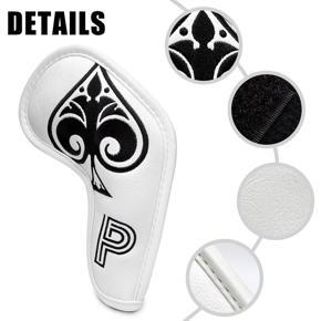 Golf Covers-10 * Head Covers-White