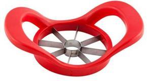 Stainless Steel Apple Cutter Made With Plastic Coating Handle - 1 Piece Red Color