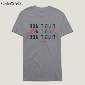 dont quit Ash Half Sleeve T-Shirt For Men's