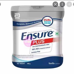 Ensure Plus Vanilla Flavour Milk Powder Jar 400 gm