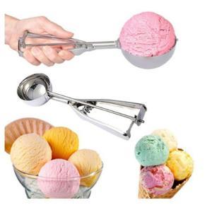 Ice Cream Scoop Disher/Ice Cream Spoon/Ice Cream Dessert Scoop/Watermelon Spoon-Stainless Steel