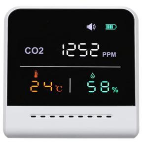 Air Quality Monitor,CO2 Meter Indoor Carbon Dioxide Detector Infrared Induction Large LCD Display Air Quality Monitor