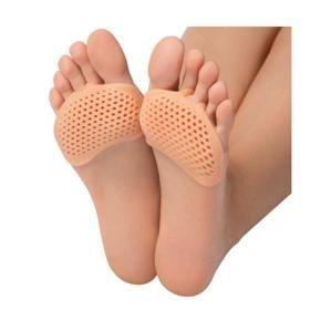 mm Soft Silicon Gel Half Toe Sleeve Forefoot Pads For Pain Relief heel front socks silicone gel socks 2 Pieces