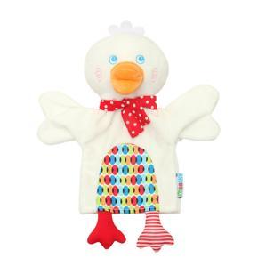 Cartoon Hand Puppet Towel Animal Soothing Doll Towel For Babies Monkey Duck Frog Design Doll Gloves Child-parent  Game