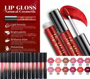 Lip Gloss, 5 Liquid Lip Gloss - Matte finish Look Color - Long Lasting - water Proof - High Quality - Different Shades PACK OF 5