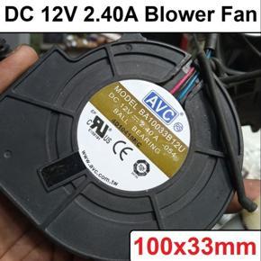 Professional Cooling Blower Fan DC 12V 100x33mm Radial High Pressure Turbine Blower Brushless Exhaust Turbo Centrifugal Fans 10033 With Short Cable