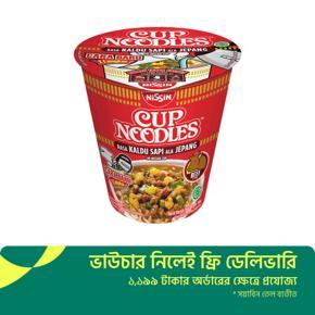 NISSIN CUP NOODLES JAPANESE STYLE BEEF CNSJ 66GM (SOUP)