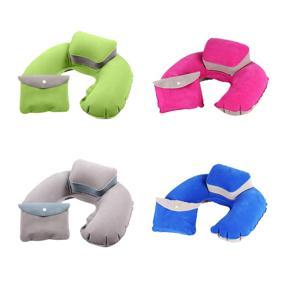 Travel Plane Inflatable U Shape Pillow Neck Head Rest Air Soft Cushion