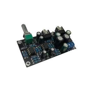 XHHDQES 47 Headphone Amplifier Audio Board Amplificador 2 Channel FR-4 Board OP AMP Portable Headphone Single Power Supply