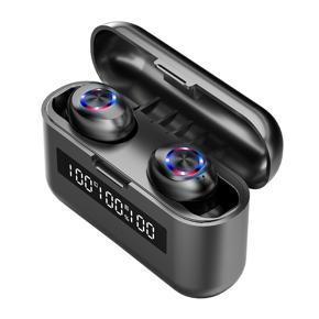 DASI TWS Wireless Bluetooth Headset 8D Surround Stereo Earphones Waterproof Sport Bluetooth Headphones Mini Wireless Noise Cancelling Earbuds with LED Display Charging Case