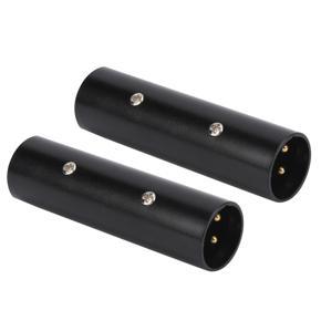 Male To Adapters Audio Plug Converter Screw Reinforced 2Pcs for Guitar Cable Microphones