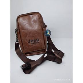 Men Waist Jeep Artificial Leather Bags
