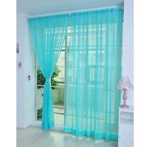 Solid Color Tulle Voile Door Window Wedding Comfortable Curtain Drape Panel