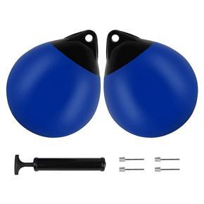 ARELENE 11.4In X 14In Round Boat Fenders,Mooring Buoy,Inflatable Dock Bumper Balls, Mooring Ball for Boats,For Kayak(2Pack)