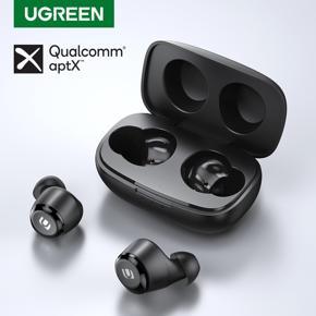 UGREEN TWS Wireless Bluetooth 5.0 Earphones Qualcomm HiTune APTX True Stereo Earbuds 27H Playtime USB-C Charging Headphone In-Ear for Sports Travel