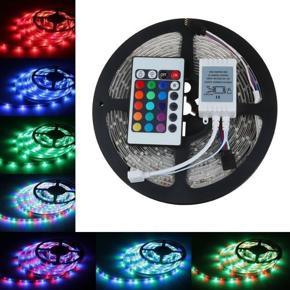 RGB Led Strip Light 2835 ( 16 Feet long) 5 meter 3 colour strip 300 Leds waterproof DC12V 60Leds/M Flexible Lighting Ribbon Tape Lamp RGB Strip